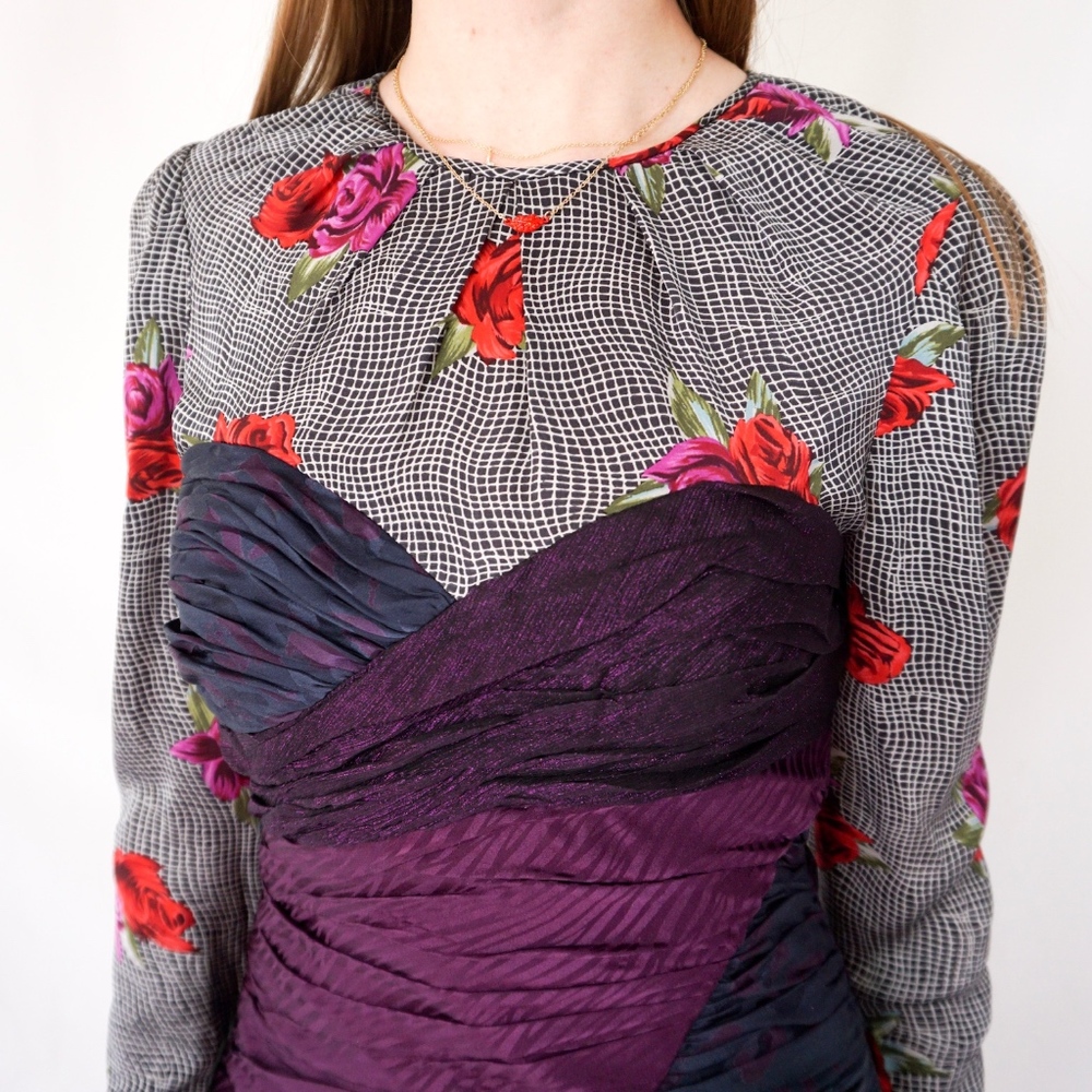 Jill Stuart Cocktail Rose Jessica Mini Dress 0460 - Picture 7 of 8